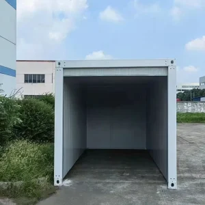 20ft Mobile Steel Prefabricated Container House with Manual and Automatic Roll Door for Warehouse Use