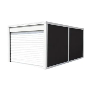 20ft Modern Portable Prefabricated Steel Garage Box Roller Shutter Door Mobile Container House