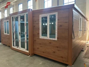 20ft Packable Container House with Sloping Roof Customized Modular Home Waterproof Insulated Portable Dormitory Office
