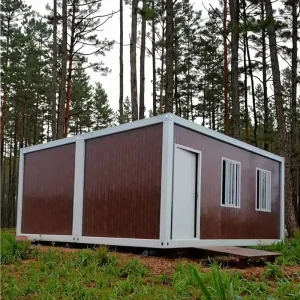 20ft Portable Container House Modern Design Breathable Steel Sandwich Panel Construction Waterproof Fast Office Building