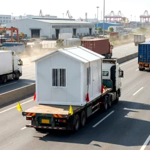 20ft Portable Office Container Prefab Site Cabin Modular Building for Construction Site Guard House