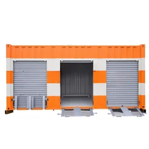 20ft Portable Storage Units With Roll up Door Easy Build Stacked 3 High Customized Logo Portable Storage Container