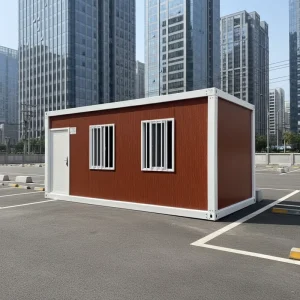 20ft Prefab Flat Pack Container Home Modular Office Building Farmhouse Easy Installation All Steel Material Contemporary Design