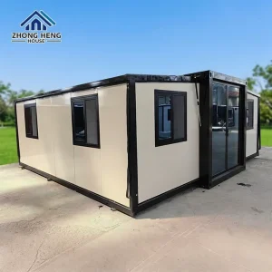 20ft Prefab Modular Expandable Double Wing Container House Modern Folding Portable Mobile Tiny Home Guest House
