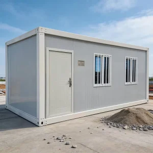 20ft Prefabricated Movable Flat Pack Container House for Construction Site Temporary Office Worker Dormitory