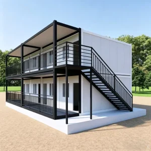 20ft Shipping Container Home Waterproof Insulated Galvanized Steel Prefab House for Family Resort Apartment Buildings