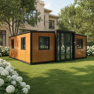 20ft Steel Structure Prefabricated Modular Expandable Foldable Waterproof Container House Contemporary Design for Apartment Use