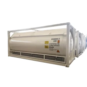 20ft T75 Stainless Steel Horizontal Gas Cryogenic Liquid Oxygen Nitrogen Argon LNG ISO Tank Container Chemical Tank 21000L