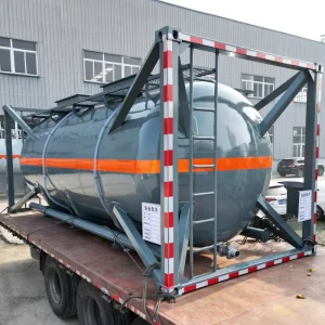 20ft Tank Container T8 for Corrosive Liquid Chemical Liquid Storage Transportation