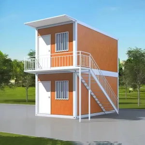 20ft Two Story Prefabricated Steel Container House with Galvanized Steel Frame