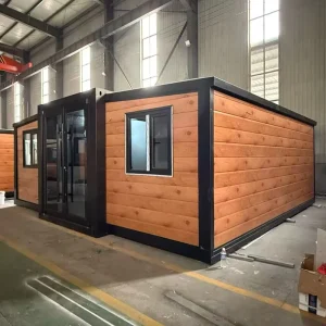 20ft Waterproof Breathable Expandable Mobile Container House with Apartment Layout 2-3 Bedrooms Kitchen Gym Modern Design