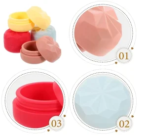 20ml BPA Free Eco Friendly Portable Silicone Leak proof Travel Body Butter Container Reusable Cosmetic Packaging for Creams
