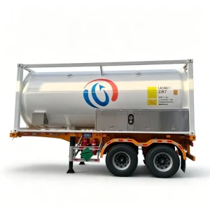 21,000 Liters T75 Cryogenic Electronic-grade Argon ISO Tank with Safety Valve System Long Holding Time Liquid Argon Shipping