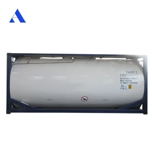 25000L Inside Capacity ASME Standard Stainless Steel Material New 20ft ISO T4 Tank Container