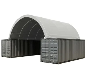 26x40ft Reinforced Container Shelter Dome Canopy for All-Weather Industrial Storage
