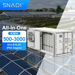 2MWh Energy Storage Container LiFePO4 Photovoltaic Battery with CAN Communication System for Grid Support and Peak Shaving