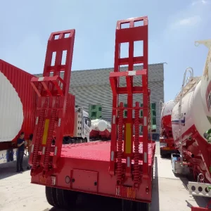3 4 5 Axle 80 100ton Low Bed Lowboy Trailer Customized Detachable Gooseneck Hydraulic Semi Trailer