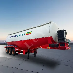 3 4 Axle New Used Dry Bulk Cement Tanker Truck Semi Trailer Steel 100 Ton Transport Granular Materials Bulk Cement Trailer