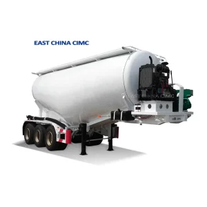 3 Axle 45 CBM Bulk Cement Tanker Semi Trailer Dry Powder Tanker Truck