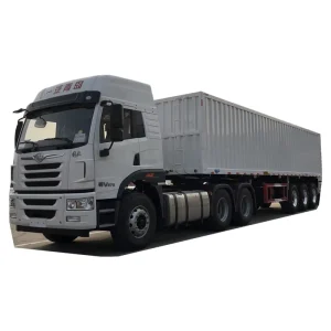 3 Axle 53 ft Dry Van Trailer Aluminum Enclosed Cargo Box Semi Truck Trailer