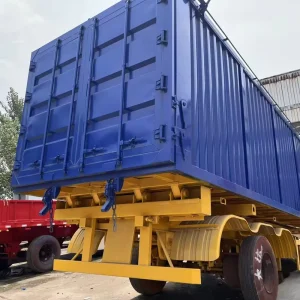 3 Axle Box Van Semi Trailer Corrugated Steel Body Dry Cargo Enclosed Van Semi-Trailer