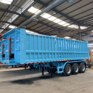 3 Axle Rear Dump Tipper Semi Trailer with Hydraulic Dumper
