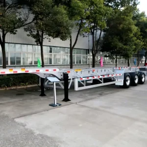 3-Axle Skeleton Semi-Trailer for Highway Container Delivery