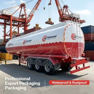 3 Axle Stainless Steel Tank Semi Trailer Large Capacity Cooking Oil Fuel Tanker 12r22.5 Liquid Transport