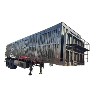 3-Axle Steel Box Semi-Trailer for Containers