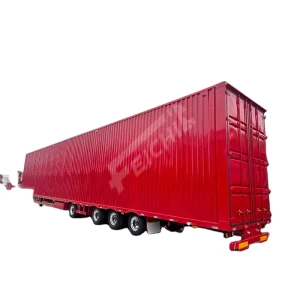 3 Axles Closed Container Van Box Cargo Semi Trailer 40ft 53ft Customizable Van Semi Trailer