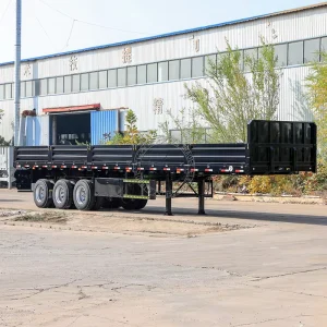 3 Axles Side Wall Bulk Cargo Transport Semi Trailer Sidewall Semi Truck Trailer