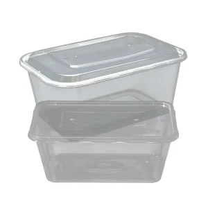 3-Compartment Rectangular Plastic Bento Lunch Box