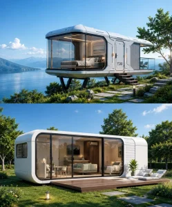 3 bedrooms Modular Container House With Good Quality Prefab 2 Bedroom Container House with Bathroom and Kitchen