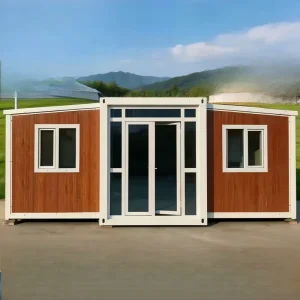3 in 1 Folding Double Wing Expandable Container House Mobile Living & Office Prefab Container Home