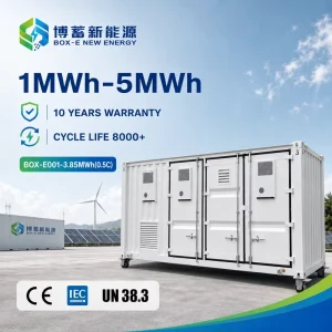 3.85MWh 20ft Liquid-Cooled Containerized BESS LiFePO4 Battery Storage System 8000 Cycles for Utility-Scale Solar