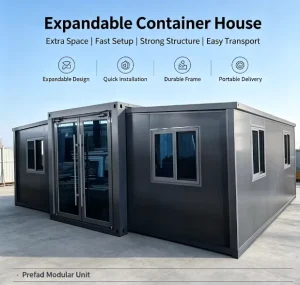 30 ft Expandable Prefabricated House with One Bedroom and 40 ft Luxury 4 Bedroom Contemporary Container Houses