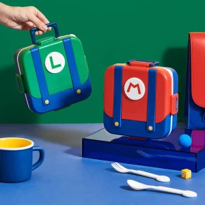 304 Stainless Steel 3 Compartments Cute Kids Cartoon Printing Lunch Box Leak Proof Students Food Storage