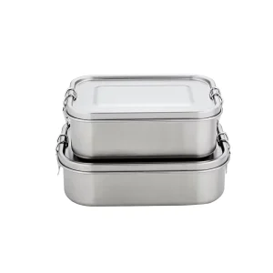 304 Stainless Steel Airtight Crisper Food Warming Box Lunch Tableware for Camping