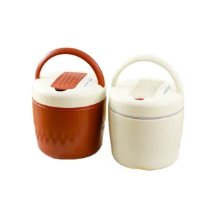 304 Stainless Steel BPA Free Dual Tier Insulated Food Jar Thermos with Leak Proof Lid 1200ml Capacity for Food Packing