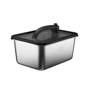 304 Stainless Steel Food Container for Kitchen Rice Dispenser Grain Storage Box
