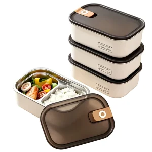 304 Stainless Steel Food Preservation Box Heat Preservation Microwave Safe Design Stackable Refrigerator Storage Lunch