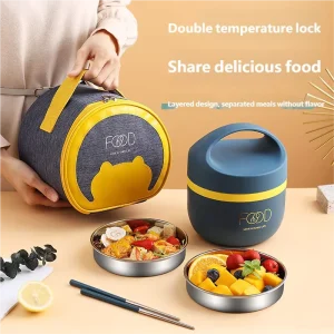 304 Stainless Steel Insulated Food Storage Container Bento Box Food Containers Lunch Box