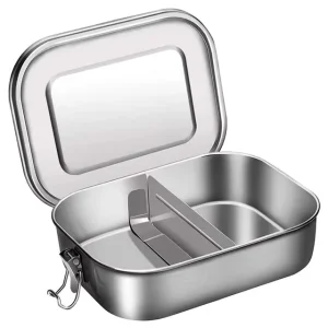 304 Stainless Steel Leakproof Food Container Bento Lunch Box With Lid and Compartment for Children and Workers
