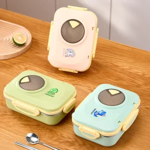 304 Stainless Steel Lunch Box Cartoon Portable Lunch Box Bento Box Kids Lunch Box