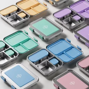 304 Stainless Steel Lunch Box Food Container Bento Box for Students