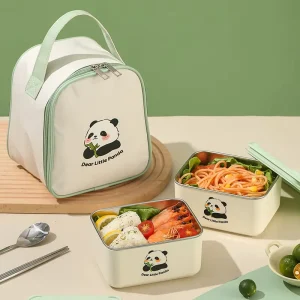 304 Stainless Steel Lunch Boxes Microwave-heated Multi-layer sealed Cartoon Cute Portable Lunch Boxes
