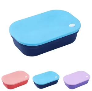 304 Stainless Steel Silicone Lock Tiffin Kids Lunch Box Eco Friendly BPA Free Dishwasher Safe Heatable Leakproof 2