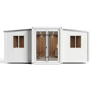 30FT Double Wing Expandable Container House Interior Prefab Villa for Resort Family Use