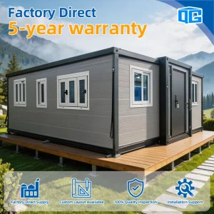 30Ft Expandable Container House 20Ft 40Ft Glamping Villa Eco Friendly Prefab Modular Mobile Home 2 3 4 Bedroom