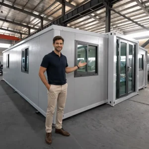 30ft Expandable Prefabricated Folding Container House, 2-5 Bedrooms, Backyard Living, Modern Design, Granny Flat